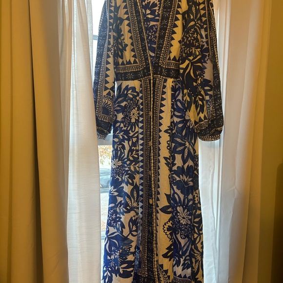 Farm Rio Off-white Flora Tapestry Maxi Dress - Picture 3 of 6